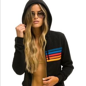 Aviator Nation 5 Stripe Hoodie